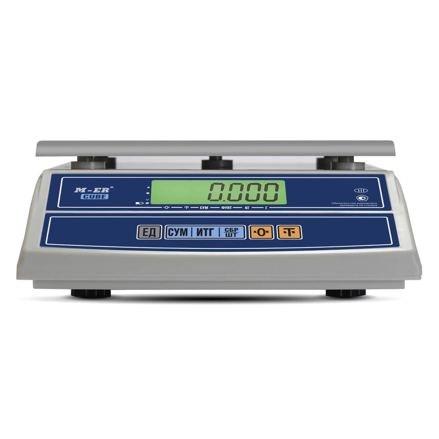 Фасовочные настольные весы M-ER 326 AF-32.5 "Cube" LCD