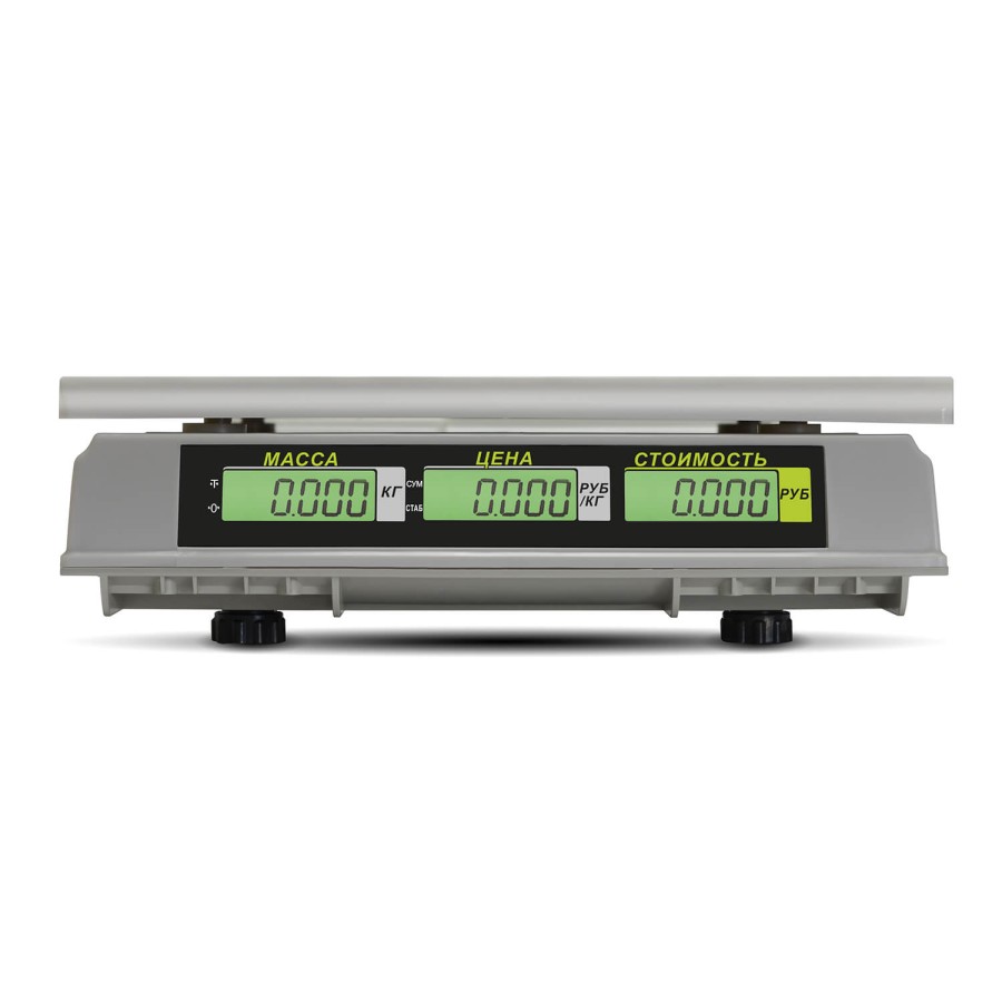 Торговые настольные весы M-ER 326 C-15.2 LCD  без АКБ