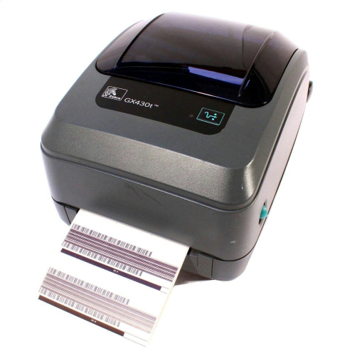 Принтер этикеток Zebra GX430t (300 dpi, термотрансферная печать, USB, RS-232, ширина печати 104 мм)