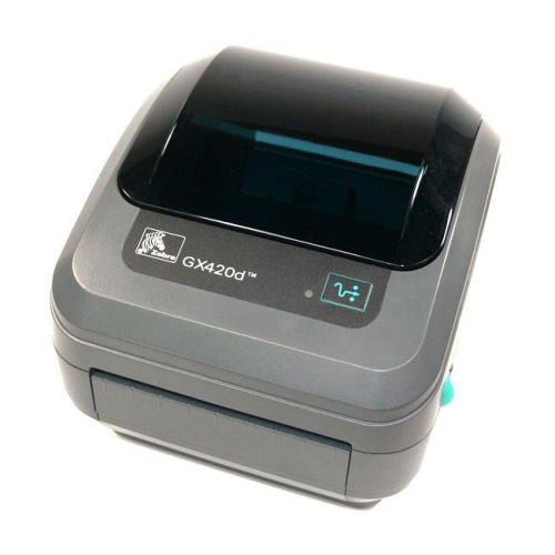 Принтер этикеток Zebra GX420t (203 dpi, термотрансферная печать, USB, RS-232, ширина печати 104 мм,