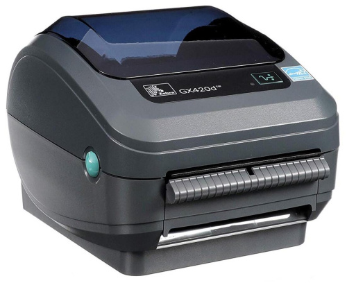 Принтер этикеток Zebra GX420d (203 dpi, термопечать, USB, RS-232, ширина печати 104 мм)