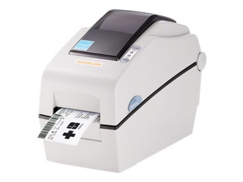 Принтер этикеток Bixolon SLP-DX220(термопечать;203dpi; 2";152мм/сек;64MB/128MB;USB,RS232)часы, белый