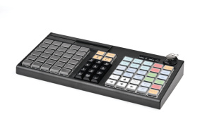Программируемая клавиатура АТОЛ KB-76-KU (rev.2), черная, с ридером магнитных карт на 1-3 дорожки.